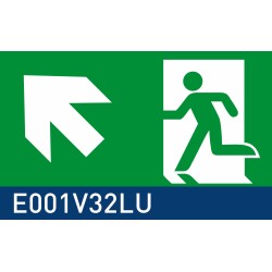 segnaletica con fondo luminescente signshine suspension rettangolo 148x297 mm HxB E001V32LU