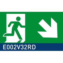 segnaletica con fondo luminescente signshine suspension rettangolo 148x297 mm HxB E002V32RD