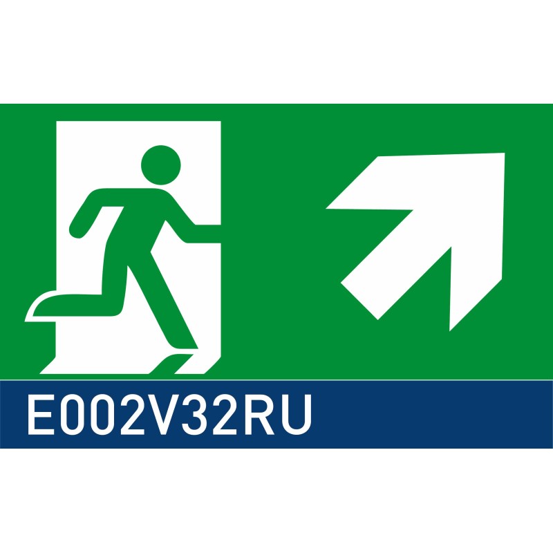 segnaletica di sicurezza luminescente signshine wall rettangolare 148x297 mm HxB E002V32RU