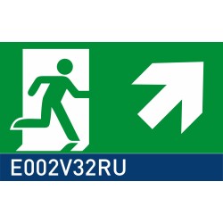 segnaletica con fondo luminescente signshine suspension rettangolo 210x420 mm HxB E002V32RU