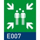 Segnaletica di sicurezza in vetro temperato safepix wall quadro 250x250 mm E007