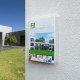 espositore con protezione antipioggia taymar infobox A6L
