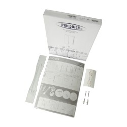 espositore da parete per fogli singoli pixquick A8L (52x148mm HxB) - senza supporto