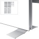 espositore da terra per banner framframe floor