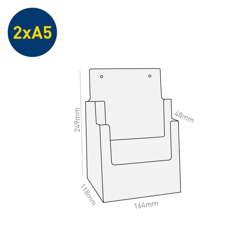 tasche portadepliant multiple da banco taymar counter multi tasca da banco/parete 2xA5 tasche portadepliant multiple da banco taymar counter multi tasca da banco/parete 2xA5