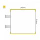 Cartello modulare intercambiabile con sistema a bandiera signcode color flag 210x210 mm HxB YE-giallo-RAL1023