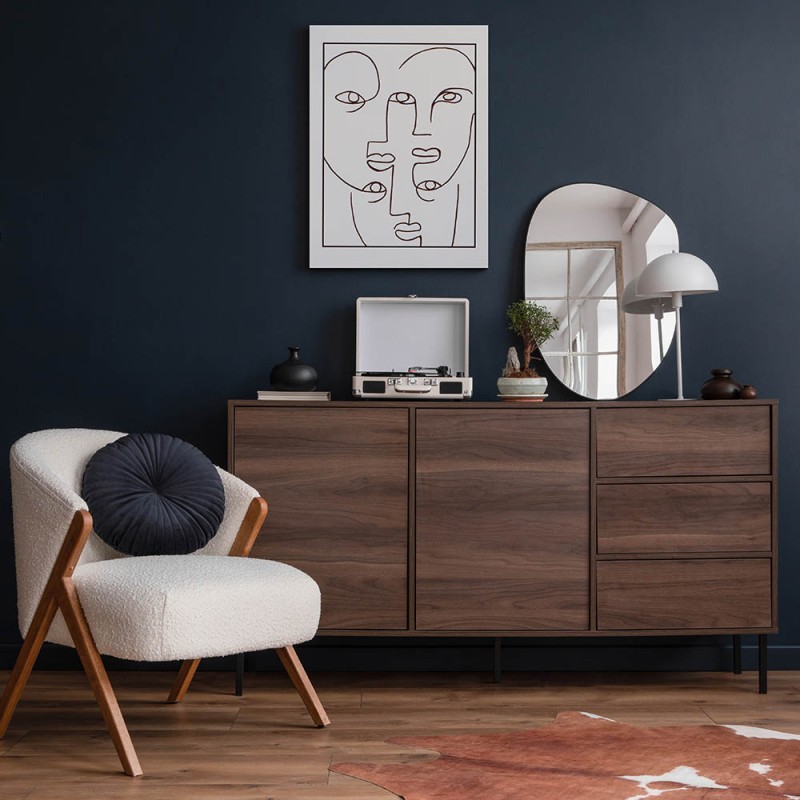 fissaggi invisibili da parete - 3pz: bianco, nero, wood Pixfix Tris