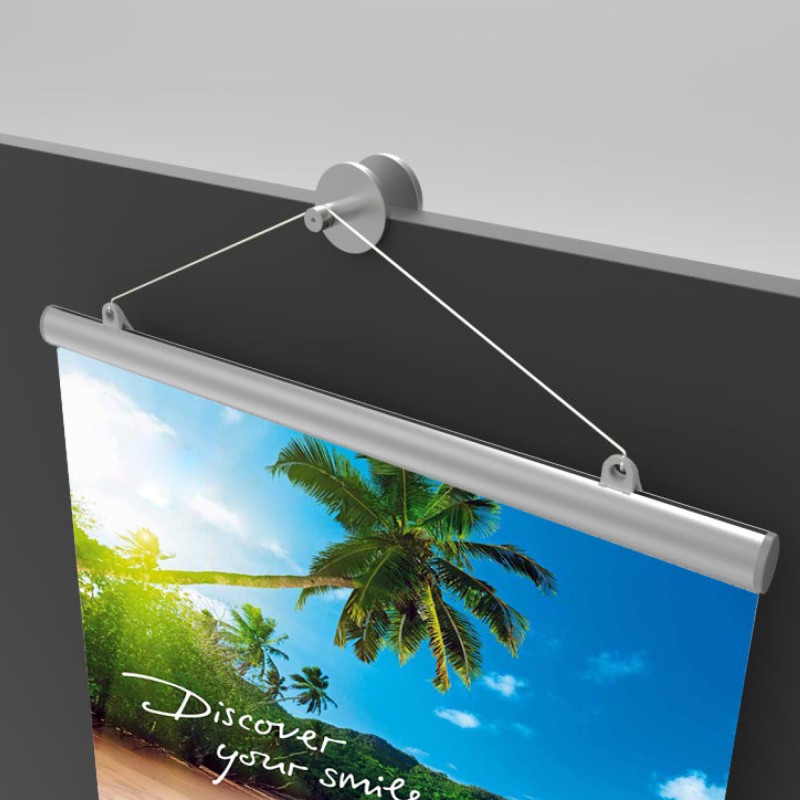 fissaggio per poster panel pinch
