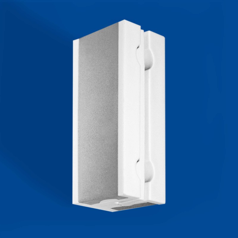 fissaggio universale per pannelli a soffitto, parete o bandiera fisso unico argento metallizzato