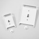 Appendi quadri invisibile con ruota dentata fissart 60x60 mm HxB (10 pz)