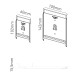 Appendi quadri invisibile con ruota dentata fissart 60x60 mm HxB (10 pz)