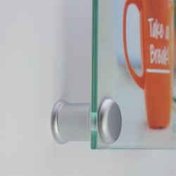 Distanziale in ottone cromo argento oro da 25mm fisso maxi argento 25x25 mm HxB