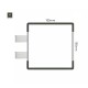 Cartello modulare intercambiabile con sistema a bandiera signcode color flag 105x105 mm HxB AC-antracite-RAL7016