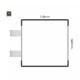 Cartello modulare intercambiabile con sistema a bandiera signcode color flag 148x148 mm HxB AC-antracite-RAL7016