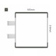 Cartello modulare intercambiabile con sistema a bandiera signcode color flag 210x105 mm HxB AC-antracite-RAL7016