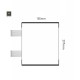 Cartello modulare intercambiabile con sistema a bandiera signcode color flag 297x105 mm HxB AC-antracite-RAL7016