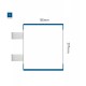 Cartello modulare intercambiabile con sistema a bandiera signcode color flag 297x105 mm HxB BL-blu-RAL5005