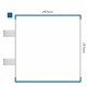 Cartello modulare intercambiabile con sistema a bandiera signcode color flag 297x297 mm HxB BL-blu-RAL5005 Cartello modulare intercambiabile con sistema a bandiera signcode color flag 297x297 mm HxB BL-blu-RAL5005