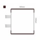 Cartello modulare intercambiabile con sistema a bandiera signcode color flag 210x105 mm HxB BR-marrone-RAL8019