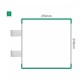 Cartello modulare intercambiabile con sistema a bandiera signcode color flag 210x210 mm HxB GR-verde-RAL6024