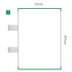 Cartello modulare intercambiabile con sistema a bandiera signcode color flag 297x210 mm HxB GR-verde-RAL6024 Cartello modulare intercambiabile con sistema a bandiera signcode color flag 297x210 mm HxB GR-verde-RAL6024
