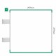 Cartello modulare intercambiabile con sistema a bandiera signcode color flag 297x297 mm HxB GR-verde-RAL6024 Cartello modulare intercambiabile con sistema a bandiera signcode color flag 297x297 mm HxB GR-verde-RAL6024