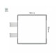 Cartello modulare intercambiabile con sistema a bandiera signcode color flag 105x105 mm HxB LG-grigio chiaro-RAL7035