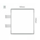 Cartello modulare intercambiabile con sistema a bandiera signcode color flag 210x105 mm HxB LG-grigio chiaro-RAL7035
