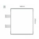 Cartello modulare intercambiabile con sistema a bandiera signcode color flag 210x148 mm HxB LG-grigio chiaro-RAL7035