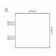 Cartello modulare intercambiabile con sistema a bandiera signcode color flag 210x210 mm HxB LG-grigio chiaro-RAL7035
