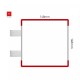 Cartello modulare intercambiabile con sistema a bandiera signcode color flag 148x148 mm HxB RE-rosso-RAL3020