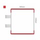 Cartello modulare intercambiabile con sistema a bandiera signcode color flag 210x105 mm HxB RE-rosso-RAL3020