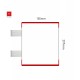 Cartello modulare intercambiabile con sistema a bandiera signcode color flag 297x105 mm HxB RE-rosso-RAL3020