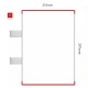 Cartello modulare intercambiabile con sistema a bandiera signcode color flag 297x210 mm HxB RE-rosso-RAL3020