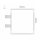 Cartello modulare intercambiabile con sistema a bandiera signcode color flag 210x105 mm HxB WH-bianco-RAL9016