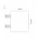 Cartello modulare intercambiabile con sistema a bandiera signcode color flag 297x105 mm HxB WH-bianco-RAL9016