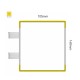 Cartello modulare intercambiabile con sistema a bandiera signcode color flag 148x105 mm HxB YE-giallo-RAL1023