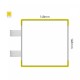 Cartello modulare intercambiabile con sistema a bandiera signcode color flag 148x148 mm HxB YE-giallo-RAL1023