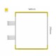 Cartello modulare intercambiabile con sistema a bandiera signcode color flag 210x148 mm HxB YE-giallo-RAL1023