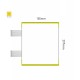 Cartello modulare intercambiabile con sistema a bandiera signcode color flag 297x105 mm HxB YE-giallo-RAL1023