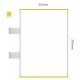 Cartello modulare intercambiabile con sistema a bandiera signcode color flag 297x210 mm HxB YE-giallo-RAL1023