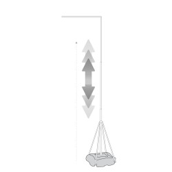 struttura per bandiera di altezza fino a 5,4 metri giantpole set - palo e base struttura per bandiera di altezza fino a 5,4 metri giantpole set - palo e base