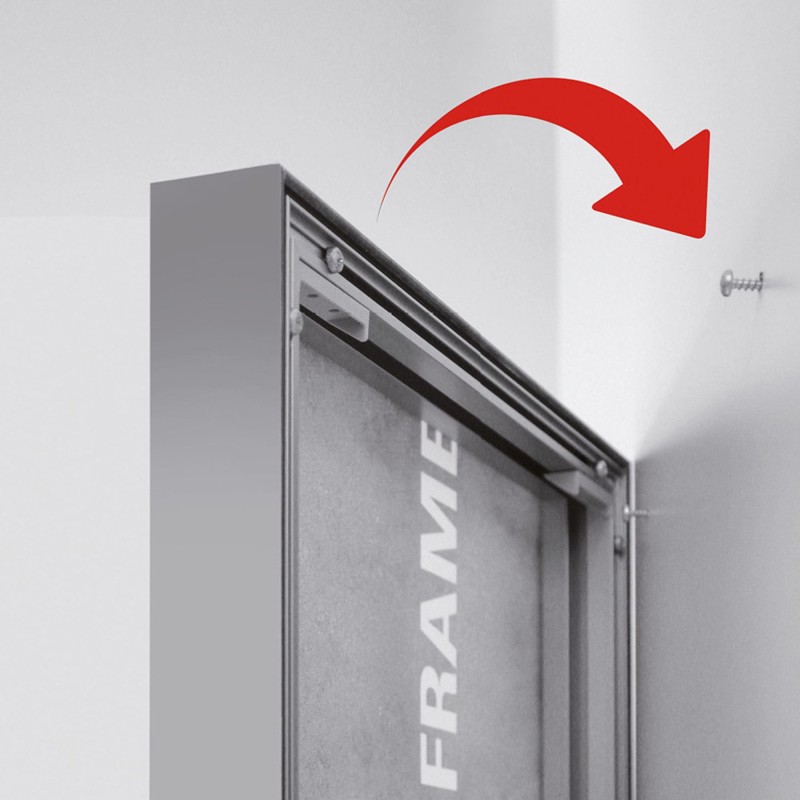 Cornice per banner in tessuto Aluframe 2 profili 500 mm e 2 angoli