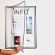 bacheca informativa con chiusura magnetica mago magnedoor