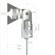 tirante per cavi snodabile fly mobil argento tirante per cavi snodabile fly mobil argento