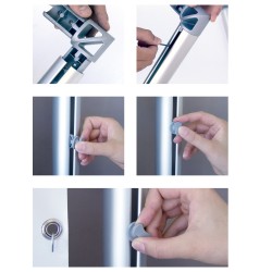 supporto per stampe giganti monsterframe profilo 5100 mm - 1 Pz supporto per stampe giganti monsterframe profilo 5100 mm - 1 Pz