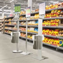 Cestino in acciaio inox Cestino per portadispenser Cestino in acciaio inox Cestino per portadispenser