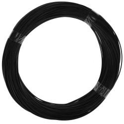 fune inox, 49 fili, Ø1,5mm, 5m fune inox 1,5mm con rivestimento nero fune inox, 49 fili, Ø1,5mm, 5m fune inox 1,5mm con rivestimento nero