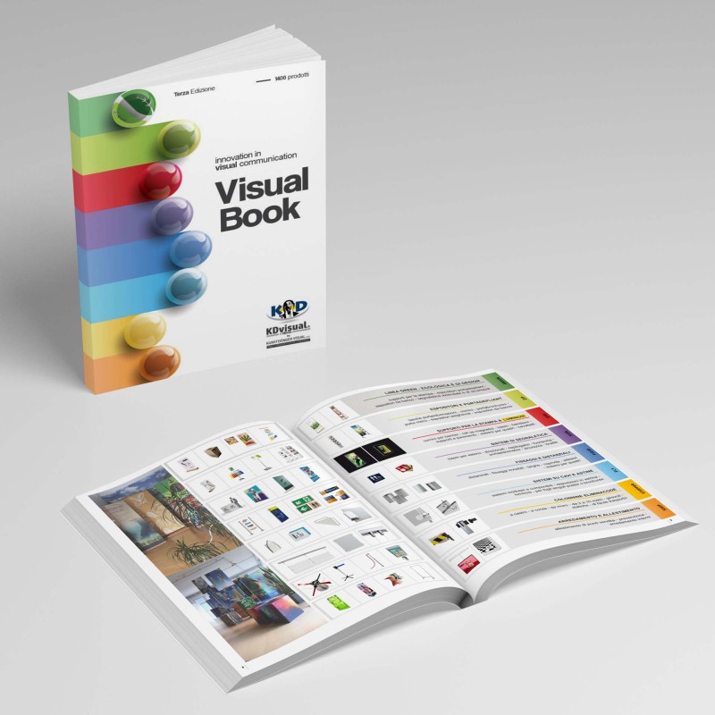 Oltre 700 pagine dedicate a tutti i prodotti del mondo della comunicazione visiva Catalogo Visual Book
