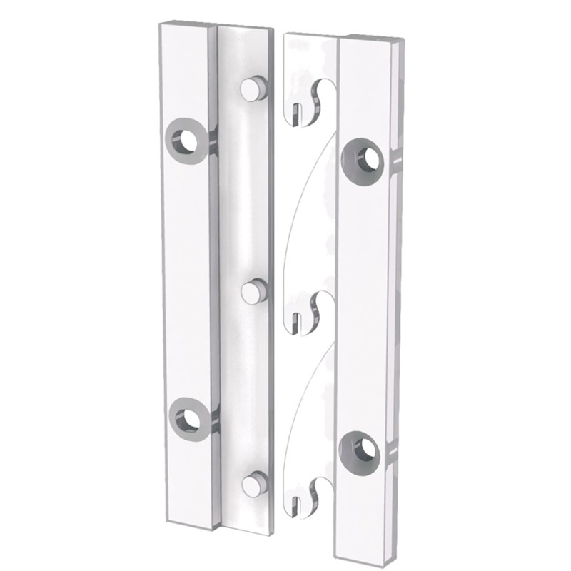 binario di fissaggio laterale da incollare fisso panel connector 30x5 mm HxB binario di fissaggio laterale da incollare fisso panel connector 30x5 mm HxB